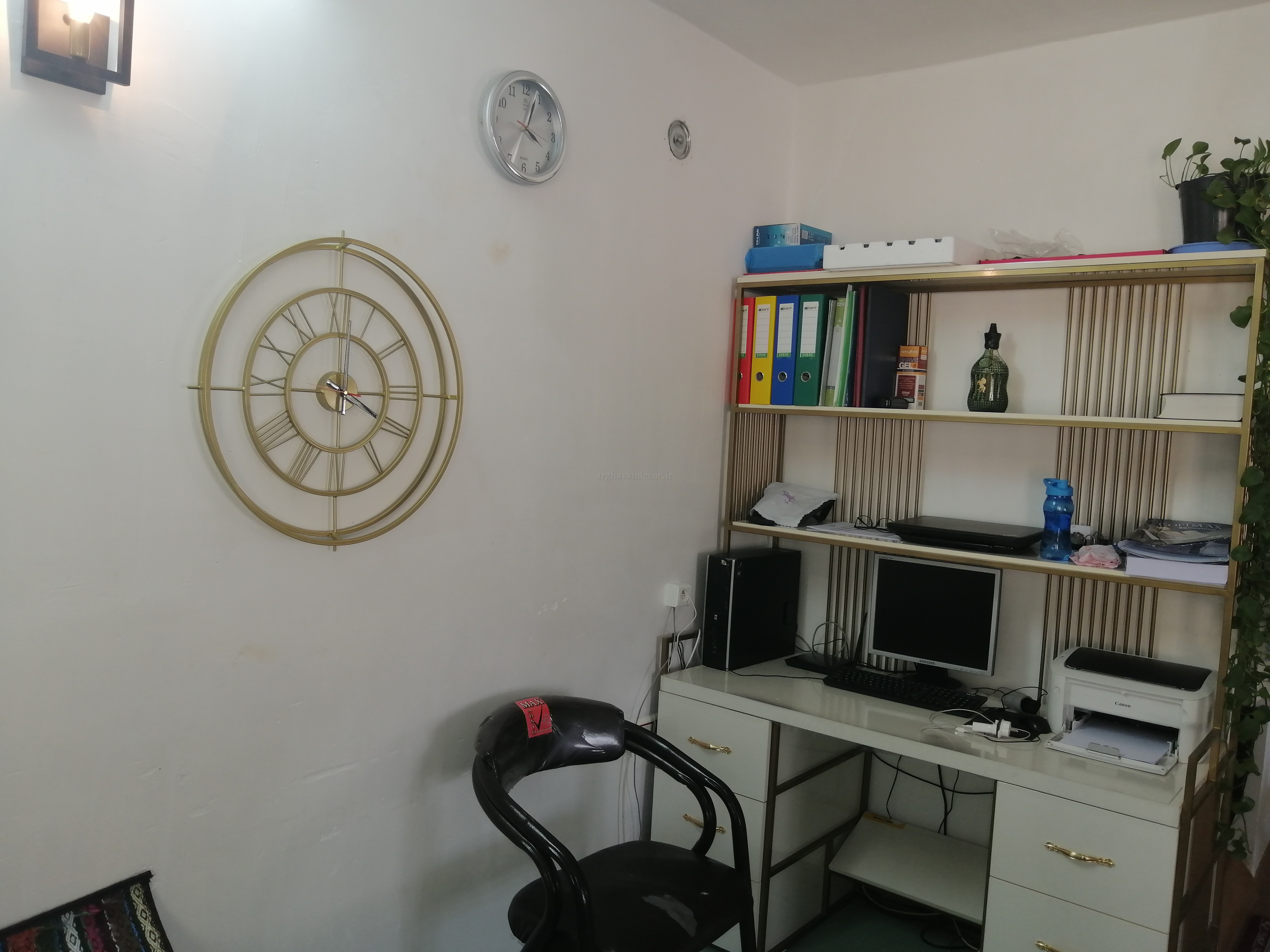 ساعت دیواری مدرن فلزی کد H148