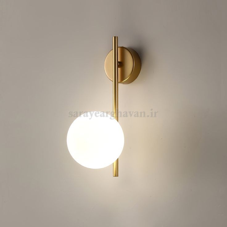 دیوارکوب(چراغ دیواری)مدرن فلزی تک شعله، ارسال با حباب D165
