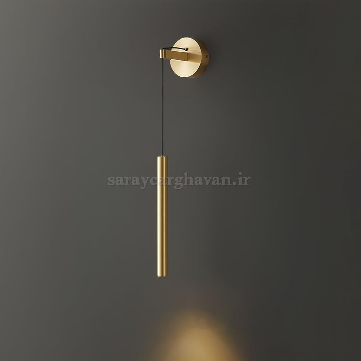 دیوارکوب(چراغ دیواری) مدرن فلزی تک شعله، با طراحی لوکس و کاربردی D158