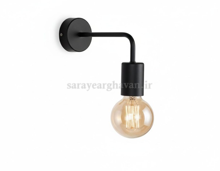 دیوارکوب(چراغ دیواری) مدرن فلزی تک شعله، با طراحی لوکس و کاربردی D154
