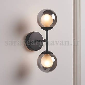 دیوارکوب(چراغ دیواری) مدرن فلزی 2 شعله ، ارسال با حباب D152