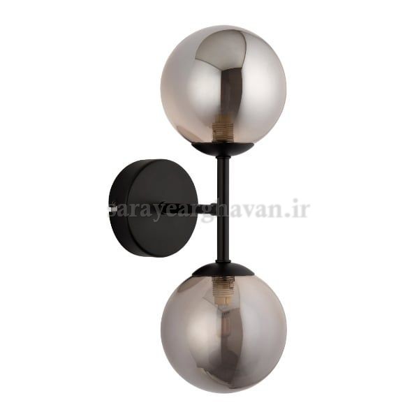 دیوارکوب(چراغ دیواری) مدرن فلزی 2 شعله ، ارسال با حباب D152