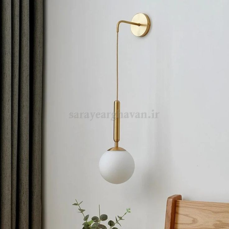 دیوارکوب (چراغ دیواری)مدرن تک شعله ، ارسال با حباب  D150