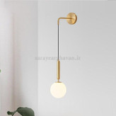 دیوارکوب (چراغ دیواری)مدرن تک شعله ، ارسال با حباب D150