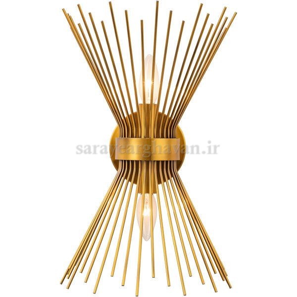 دیوارکوب(چراغ دیواری)مدرن فلزی2 شعله، با طراحی لوکس و کاربردی  D108