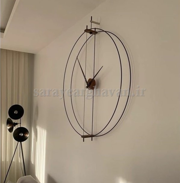 ساعت دیواری فلزی مدرن، کد H104