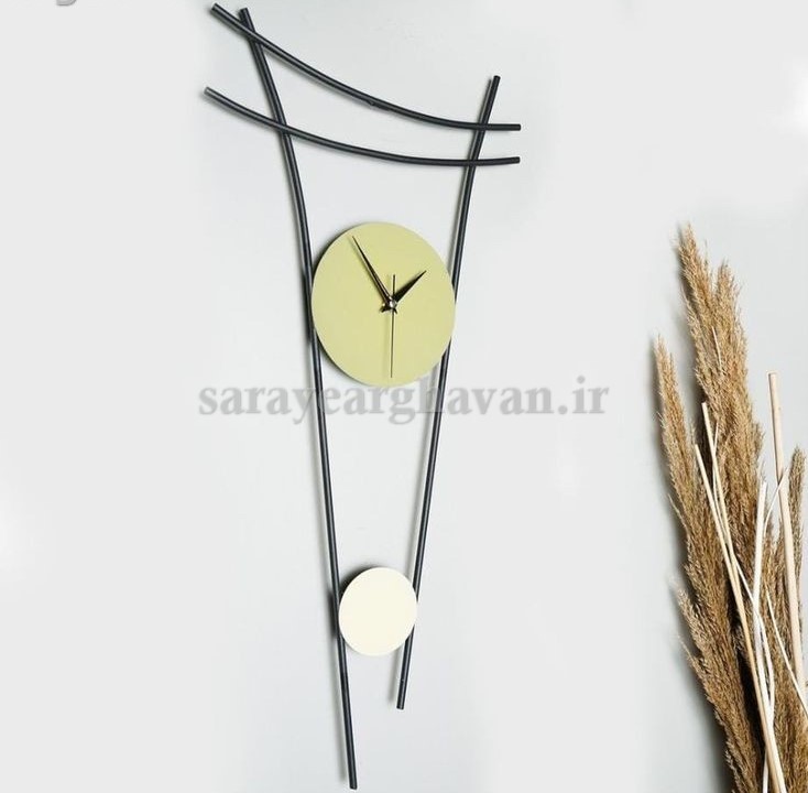 ساعت دیواری مدرن فلزی کد H139