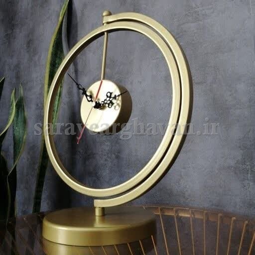 ساعت رومیزی مدرن فلزی کد H146
