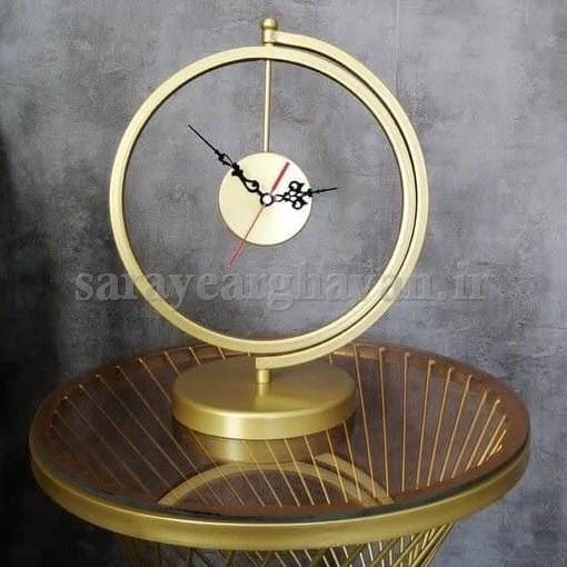 ساعت رومیزی مدرن فلزی کد H146
