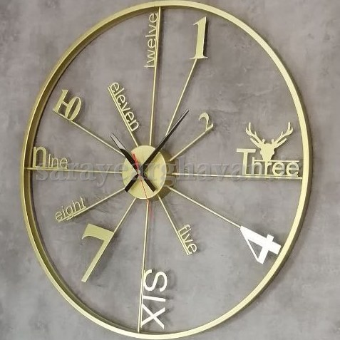 ساعت دیواری مدرن فلزی، کد H152