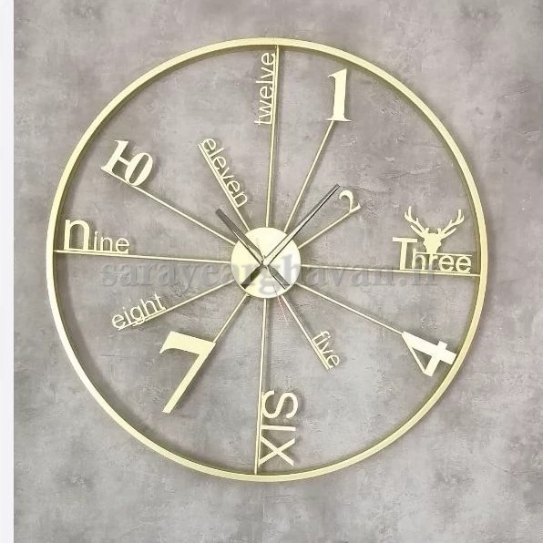 ساعت دیواری مدرن فلزی، کد H152