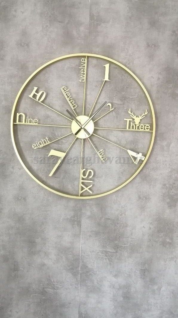 ساعت دیواری مدرن فلزی، کد H152