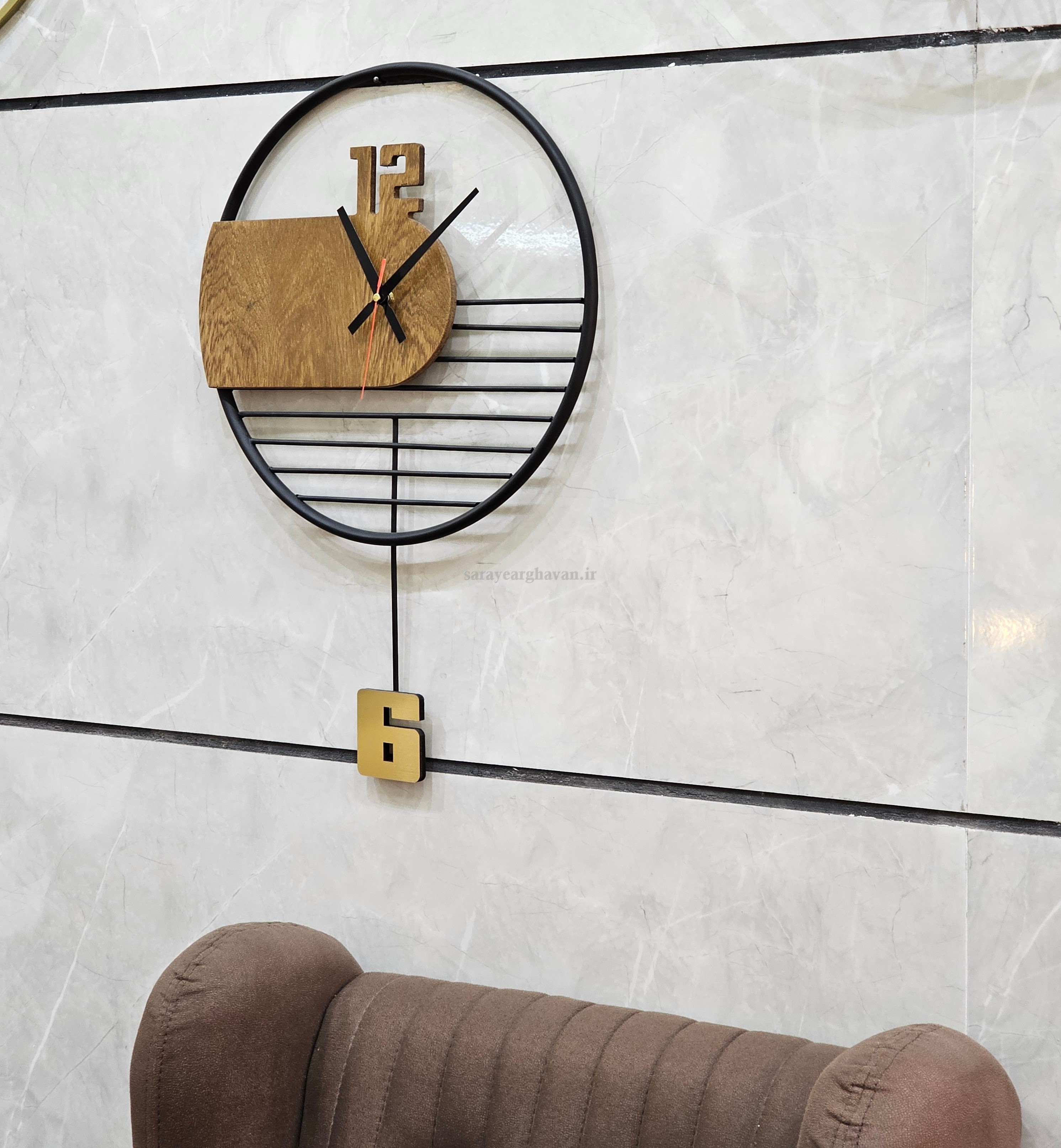 ساعت دیواری مدرن فلزی، کد H155
