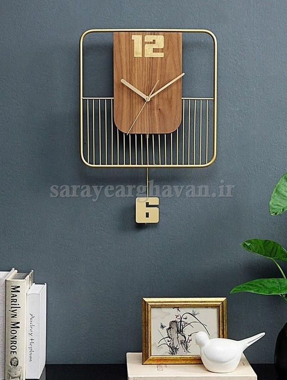 ساعت دیواری مدرن فلزی،  کدH156