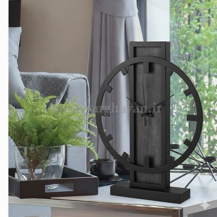 ساعت رومیزی مدرن فلزی کد H202