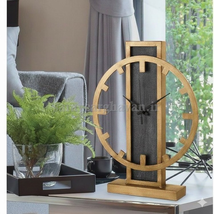 ساعت رومیزی مدرن فلزی کد H202