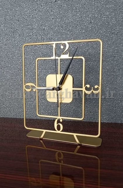 ساعت رومیزی مدرن فلزی کد H203