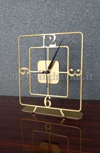 ساعت رومیزی مدرن فلزی کد H203