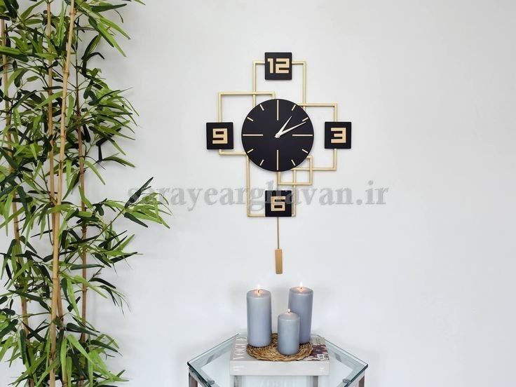 ساعت دیواری مدرن  فلزی کد H221