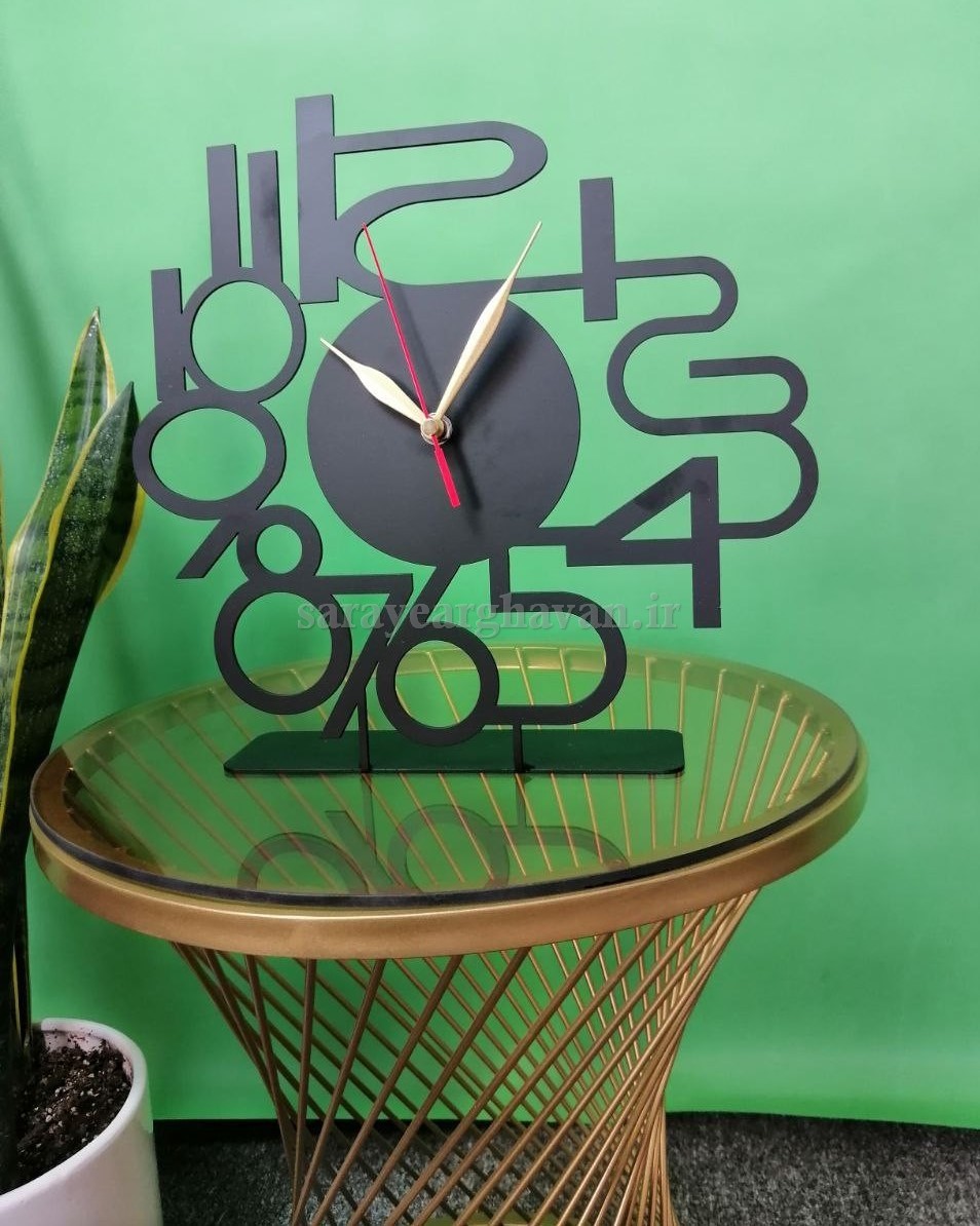 ساعت رومیزی مدرن فلزی کد H231
