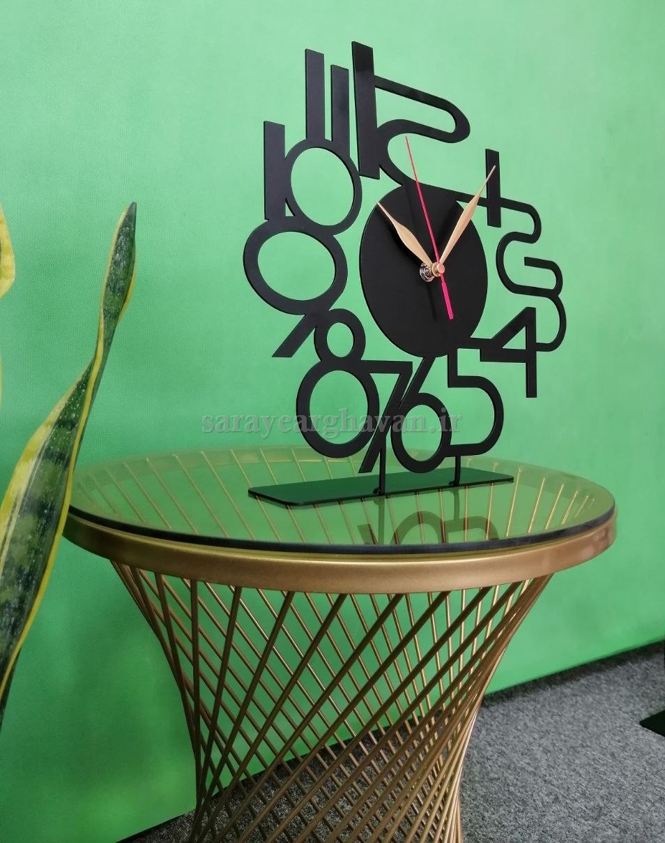ساعت رومیزی مدرن فلزی کد H231