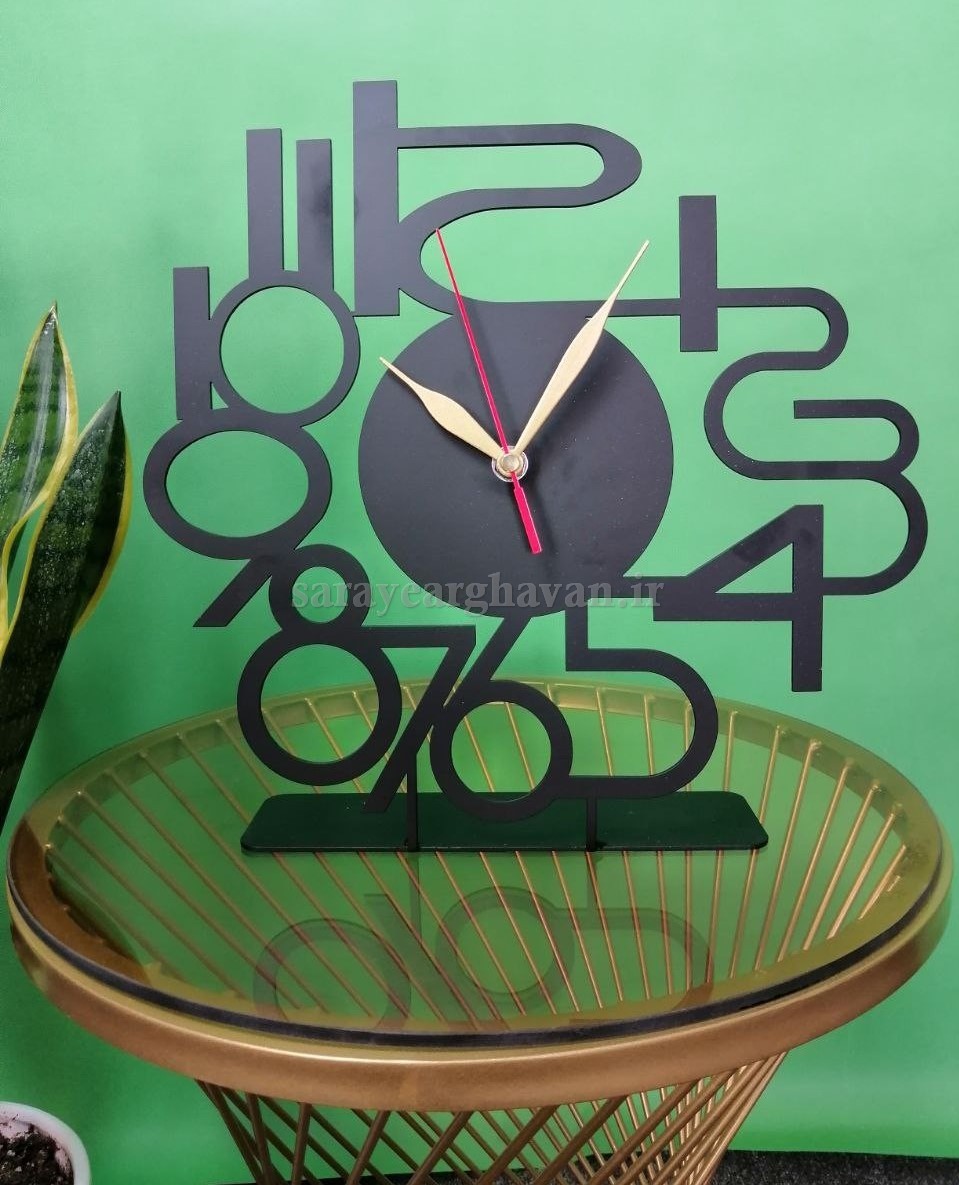 ساعت رومیزی مدرن فلزی کد H231