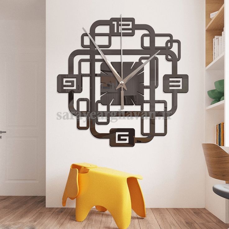 ساعت دیواری مدرن فلزی کد H269