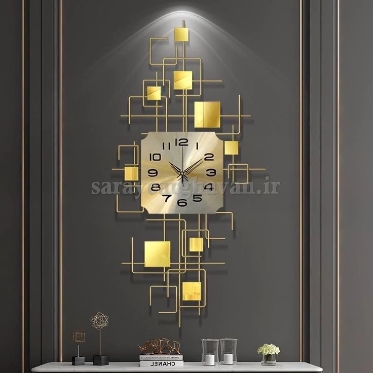 ساعت دیواری مدرن فلزی کد H274