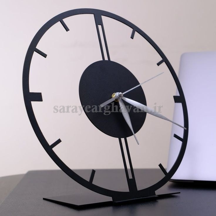 ساعت رومیزی مدرن فلزی کد H280