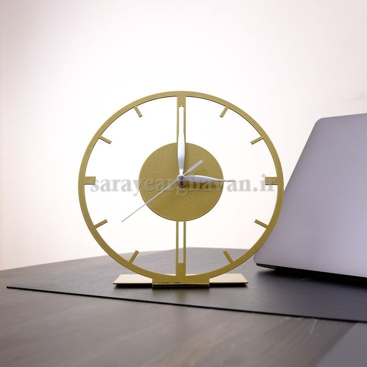 ساعت رومیزی مدرن فلزی  کد H280