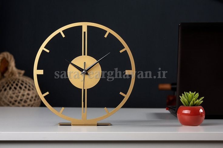 ساعت رومیزی مدرن فلزی کد H280