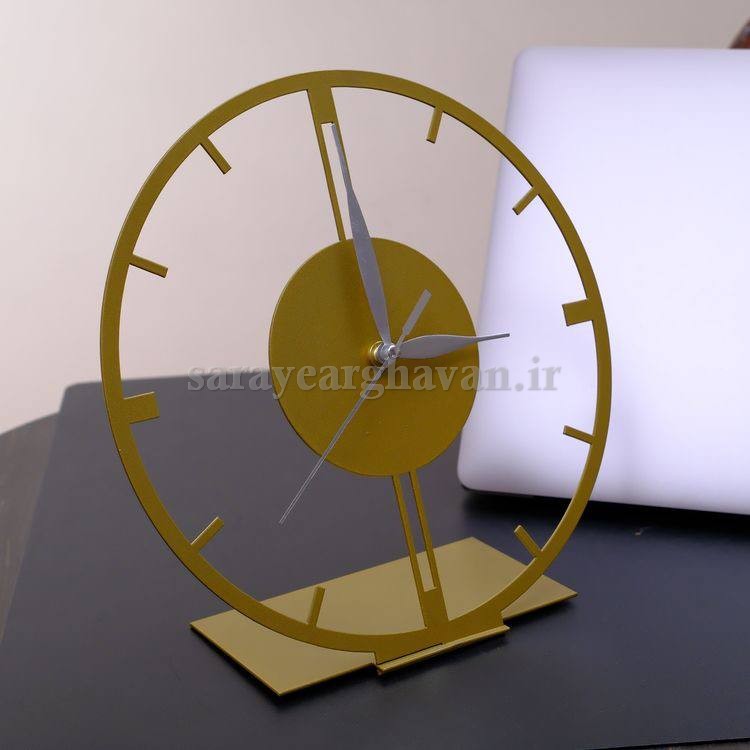 ساعت رومیزی مدرن فلزی کد H280