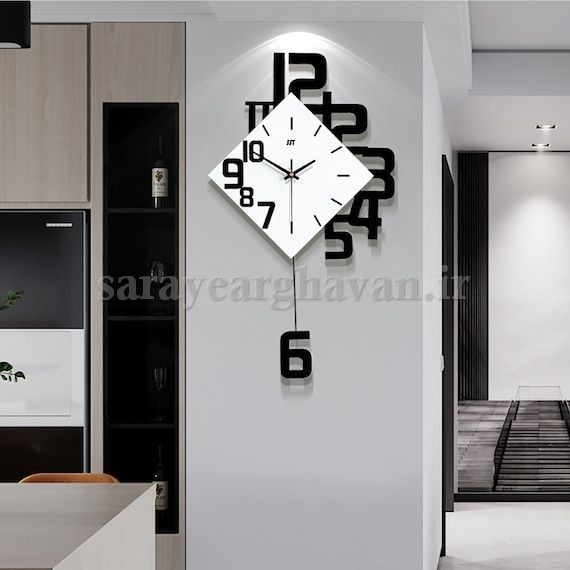 ساعت دیواری مدرن فلزی  کد H281
