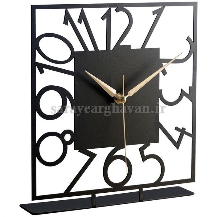 ساعت رومیزی مدرن فلزی کد H291