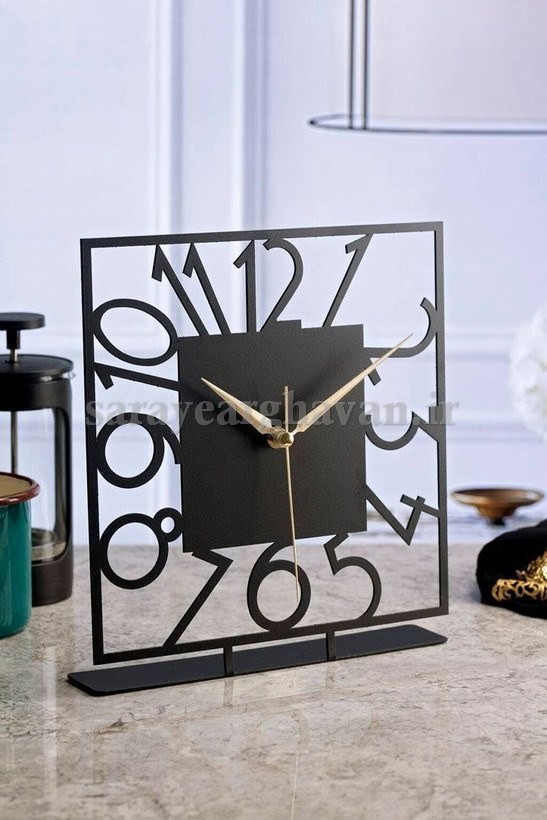 ساعت رومیزی مدرن فلزی  کد H291