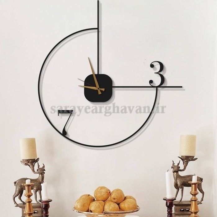 ساعت دیواری مدرن فلزی کد H400