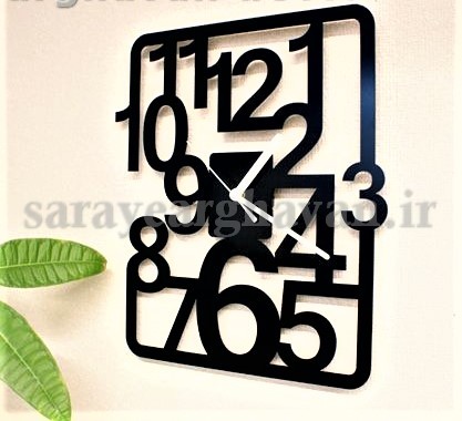ساعت دیواری مدرن فلزی کد H401