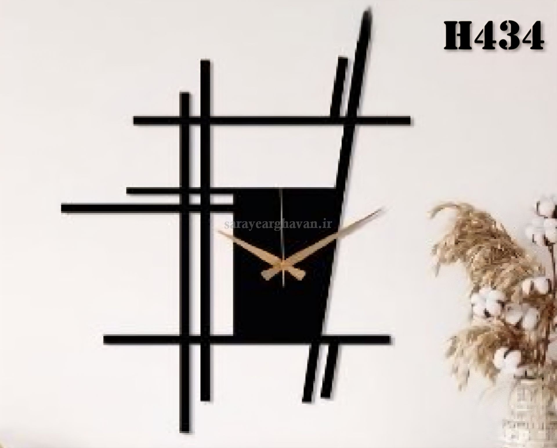 ساعت دیواری مدرن فلزی کد H434