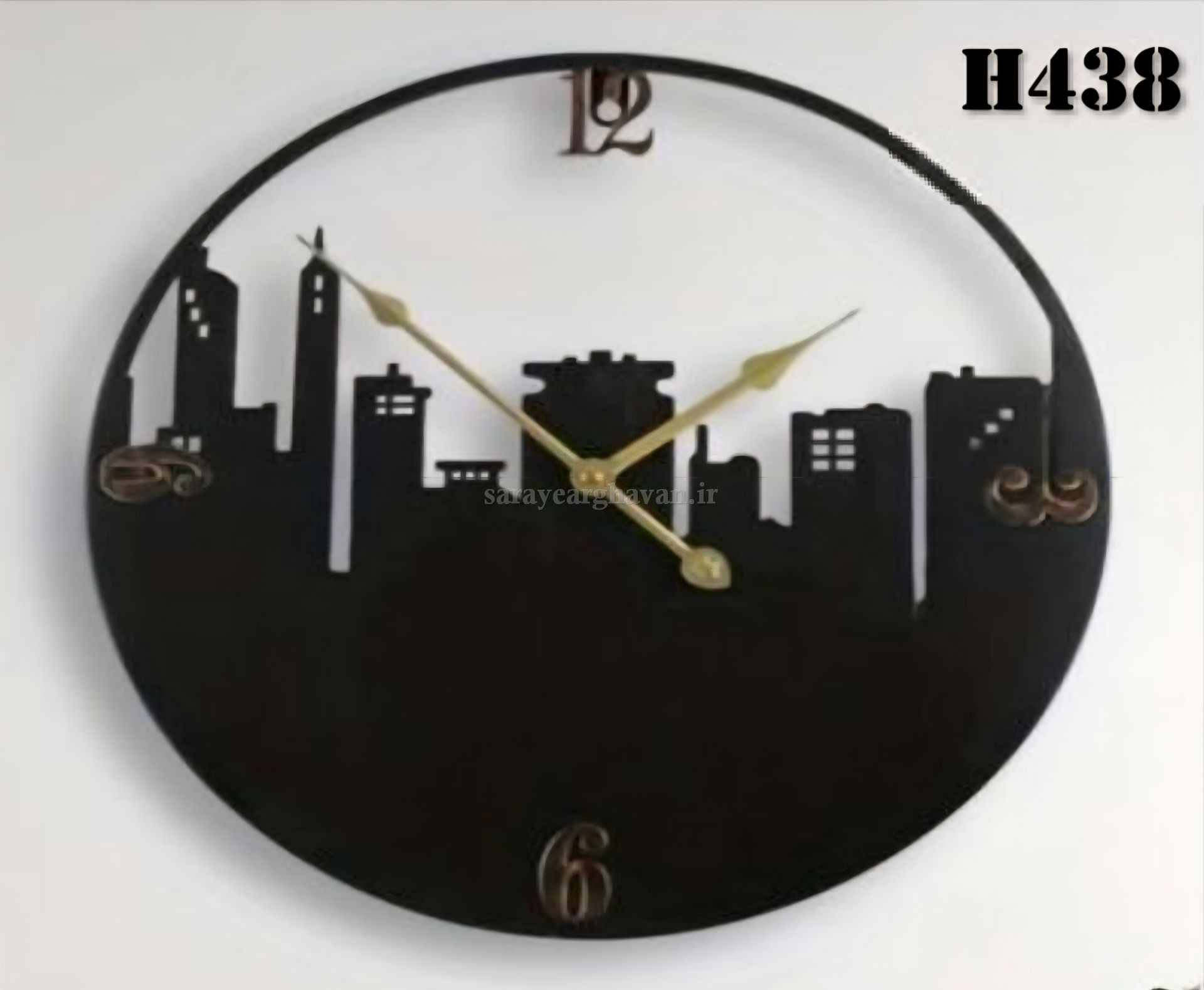 ساعت دیواری مدرن فلزی کد H438