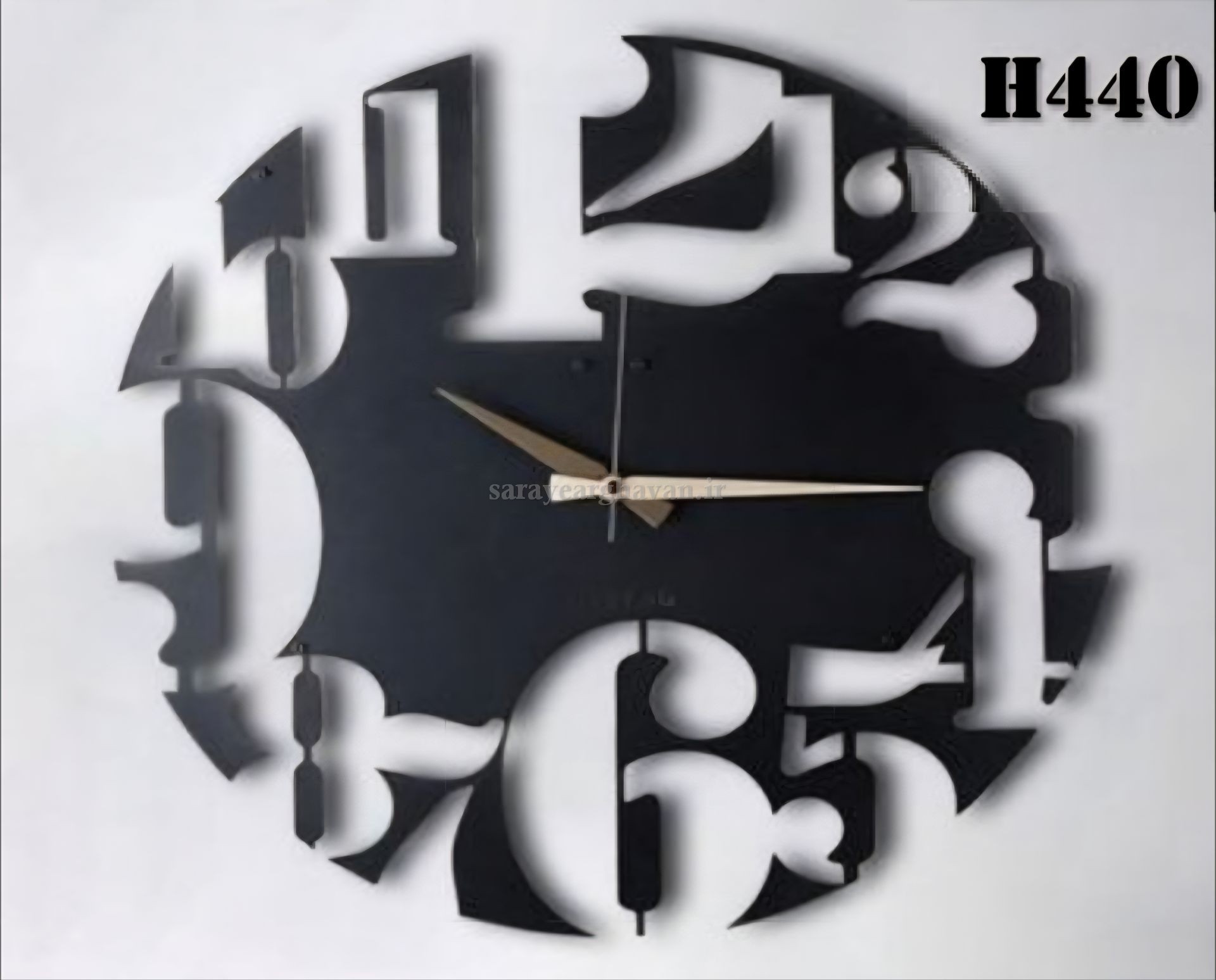 ساعت دیواری مدرن فلزی کد H440