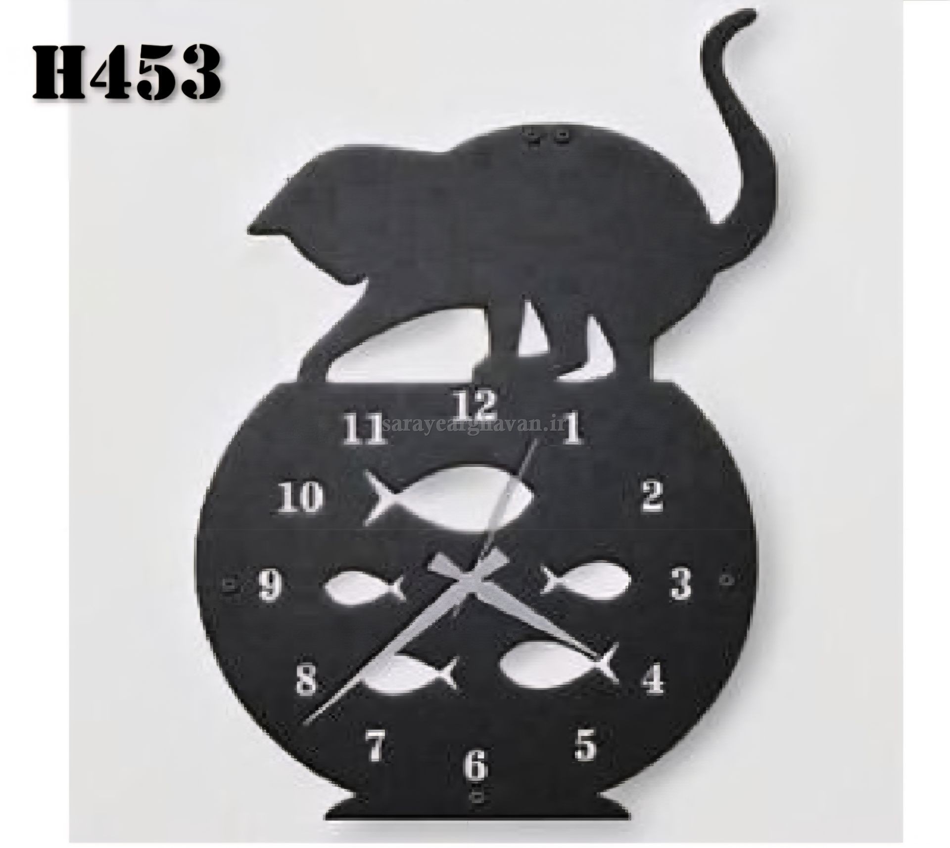 ساعت دیواری مدرن فلزی کد H453