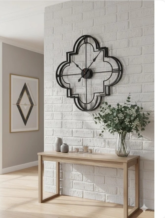 ساعت دیواری فلزی مدرن کد H102