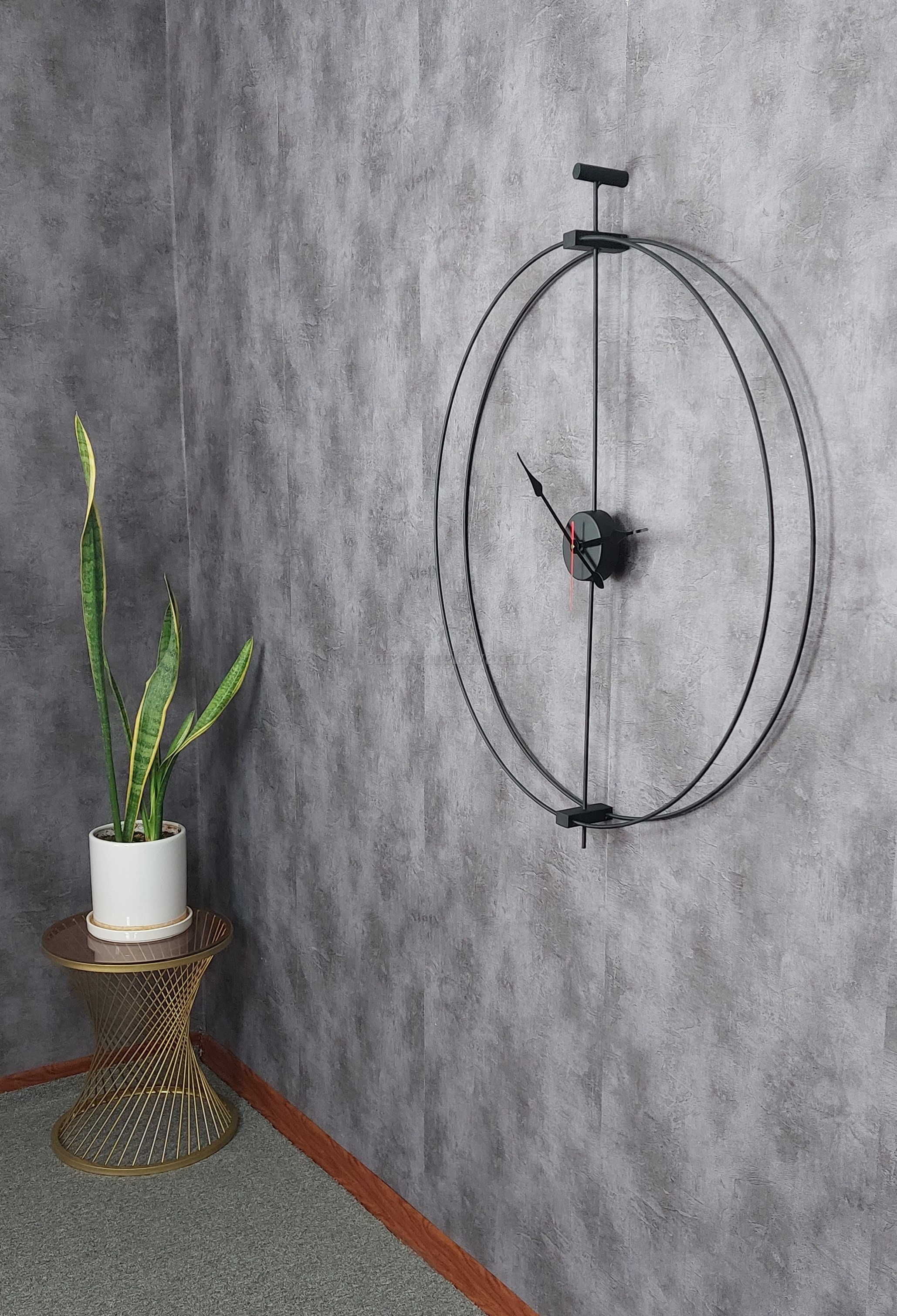 ساعت دیواری فلزی مدرن، کد H104