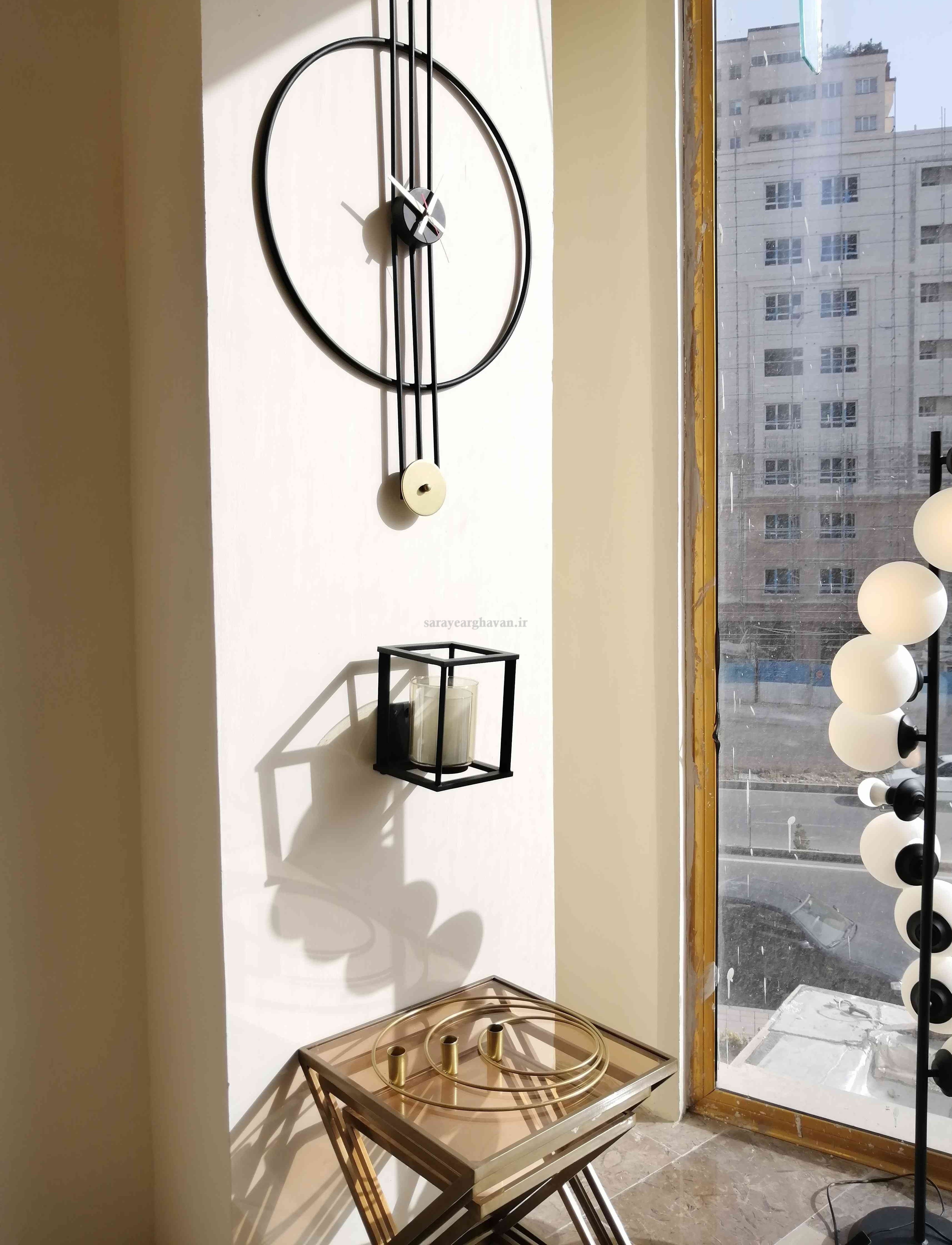 ساعت دیواری فلزی مدرن، کد H107