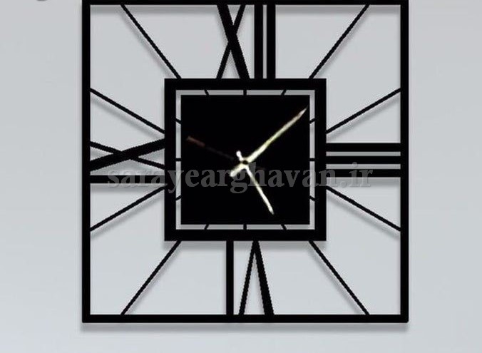 ساعت دیواری مدرن فلزی کد H493