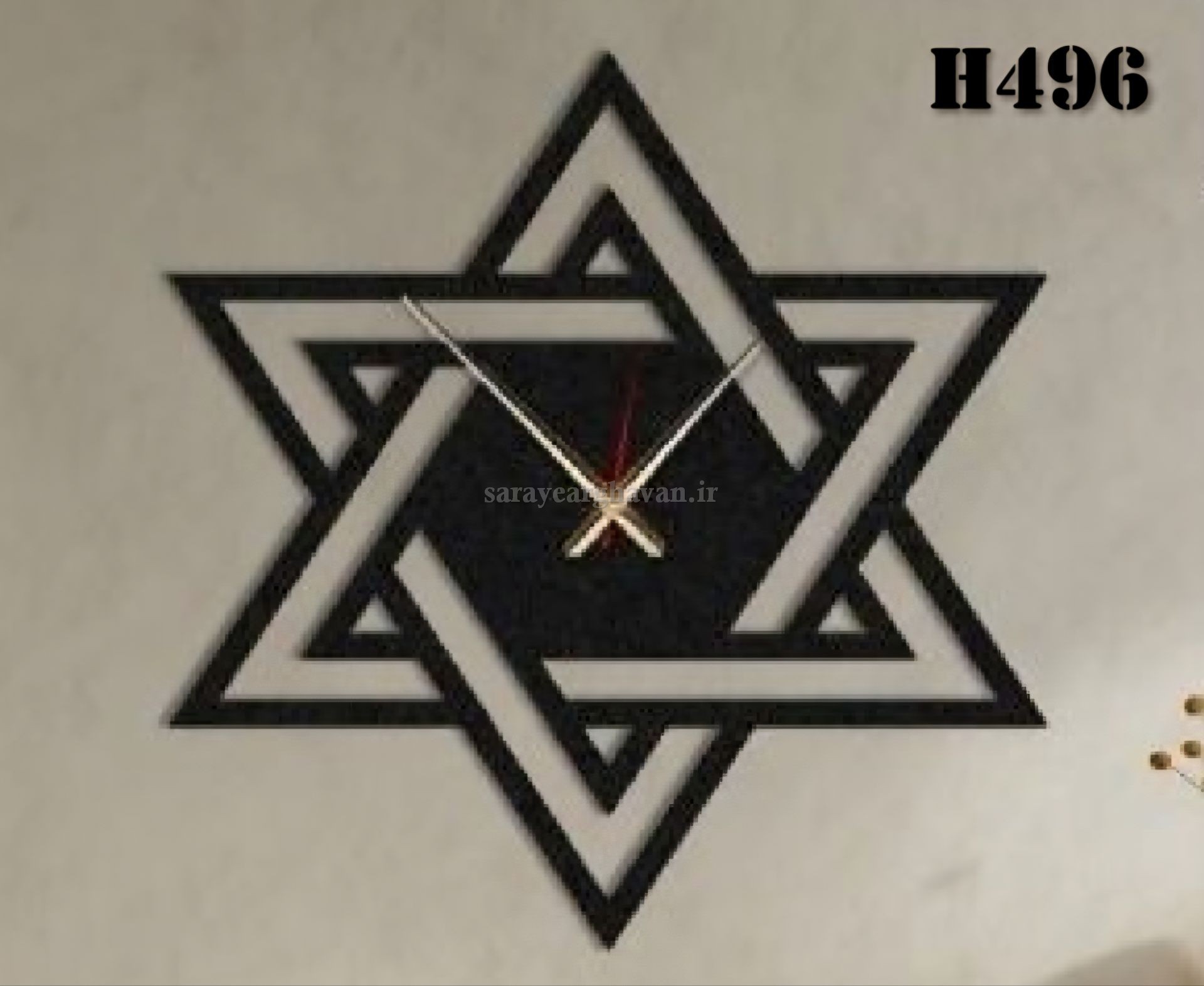 ساعت دیواری مدرن فلزی کد H496