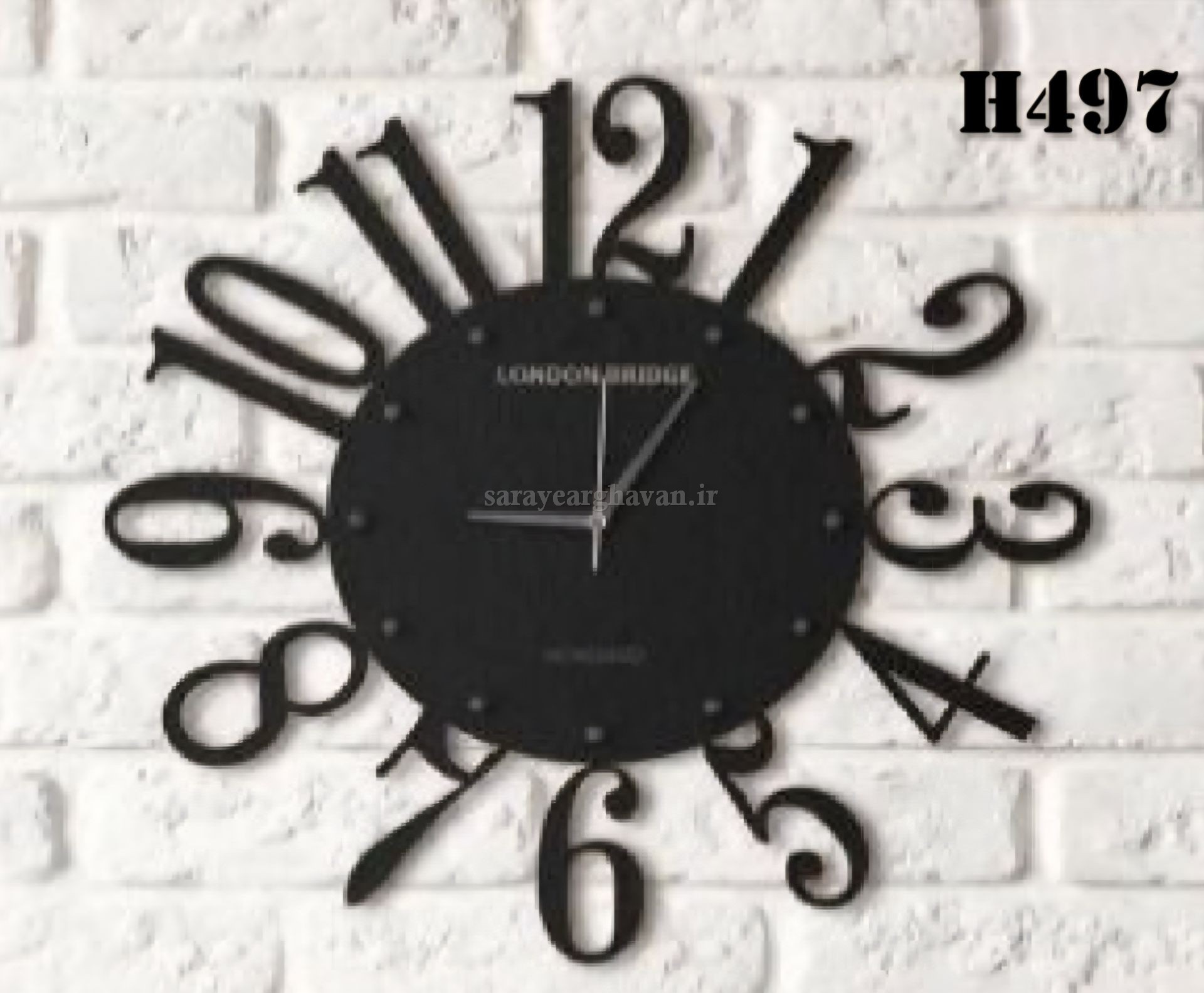 ساعت دیواری مدرن فلزی کد H497