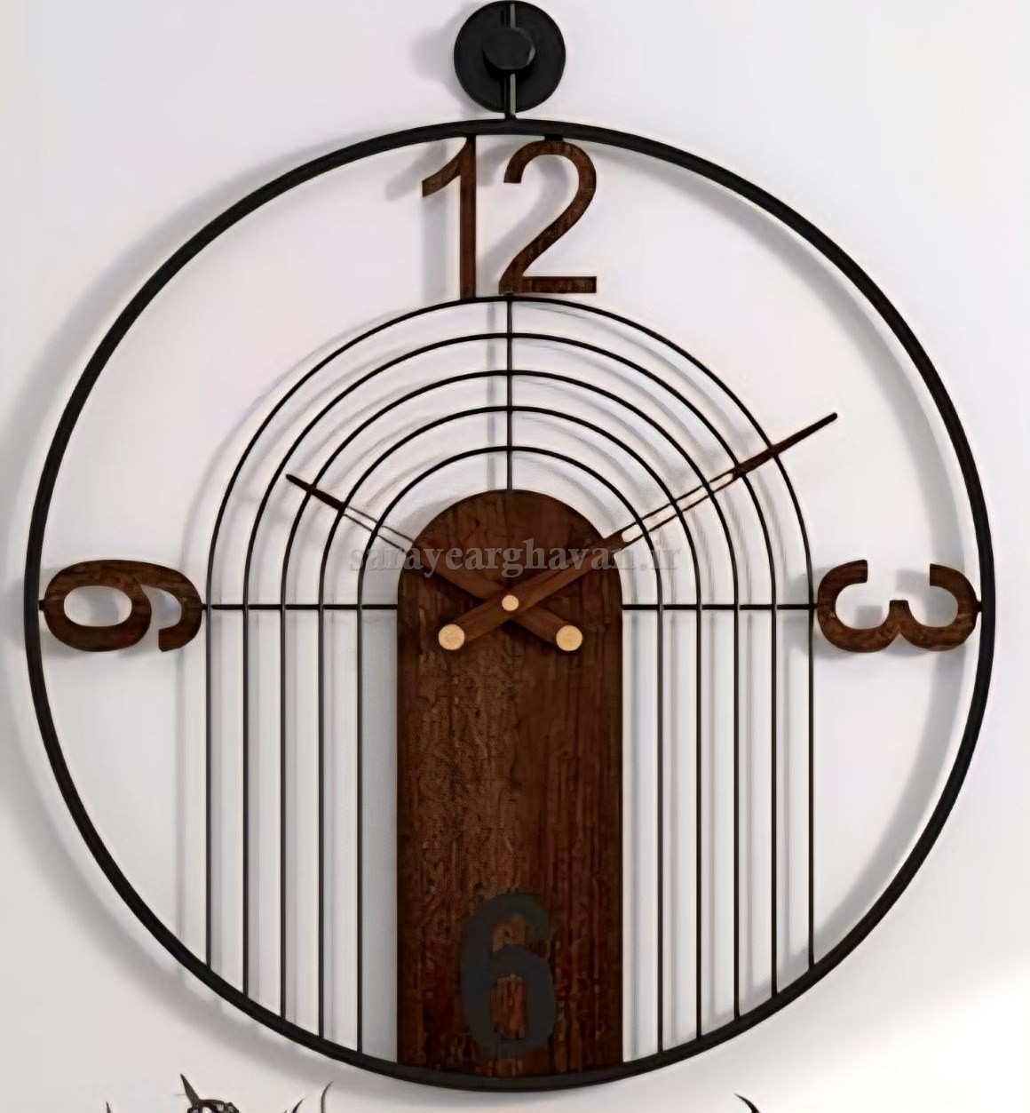 ساعت دیواری مدرن فلزی کد H568