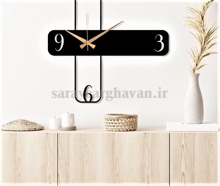ساعت دیواری مدرن فلزی کد H576