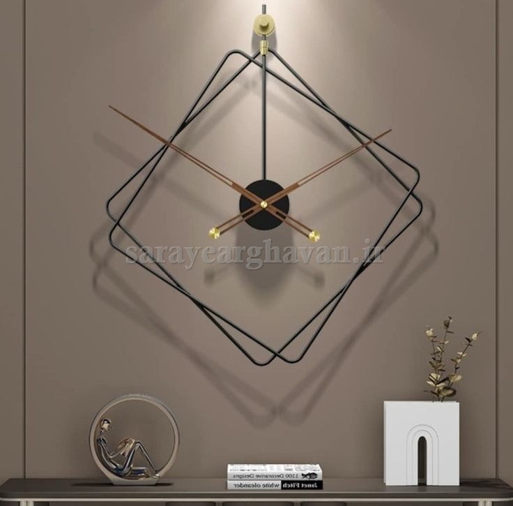 ساعت دیواری مدرن فلزی کد H164